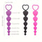 Mini Heart Shaped Anal Plug Vaginal Pull Beads Silicone Soft Butt Plug