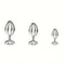 Pleasure Anal Plug Metal Expanding Prostate Massager Butt Plug For Men