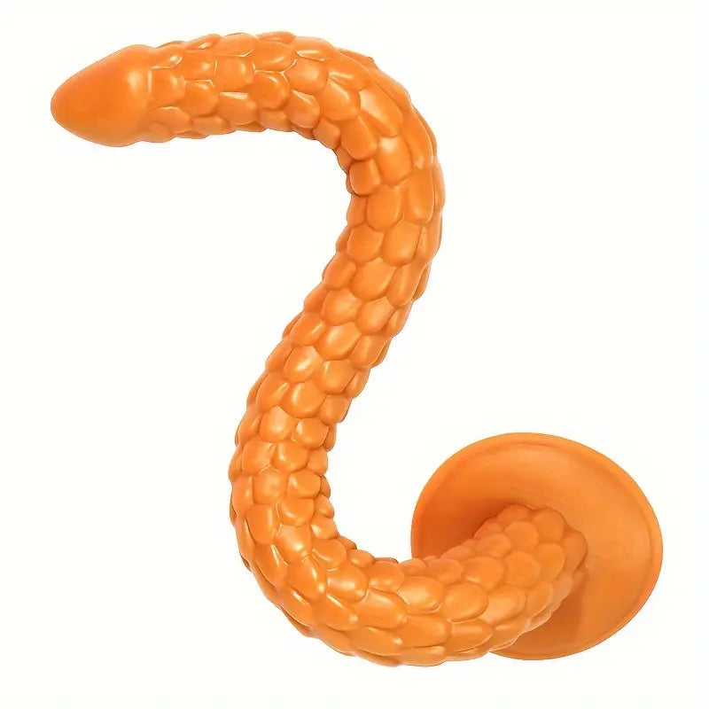 Long Orange TPE Anal Sex Toy For Anal Stimulation Dildo Butt Plug