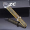Golden Pattern Glass Dildo Handheld Anal Plug Sex Toy For Men