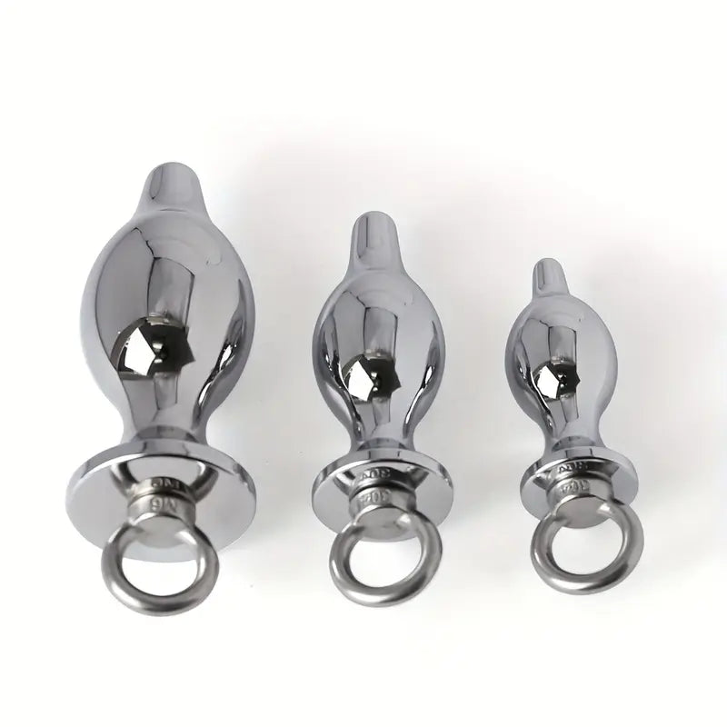 SM Alternative Traction Metal Anal Plug Dilator Ring For G-spot Stimulating