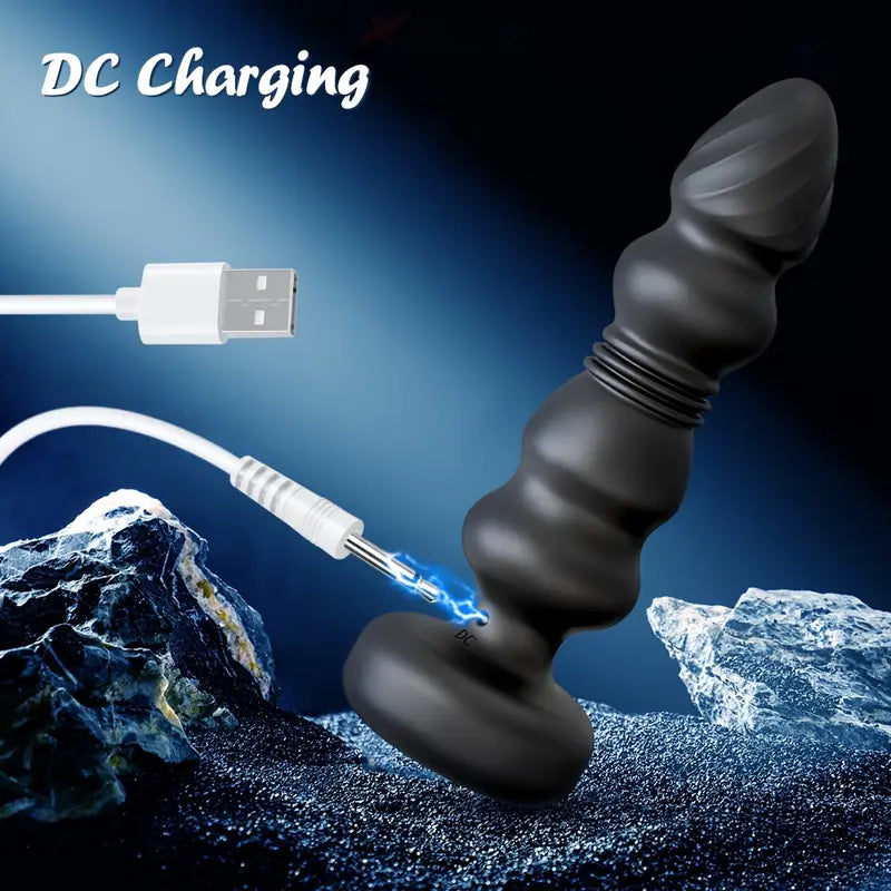 Thrusting Vibrating Prostate Massager Anal Dildo Vibrator 10 Modes