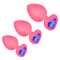 Heart 3 Sizes Stainless Steel Crystal Anal Plug Removable Butt Plug