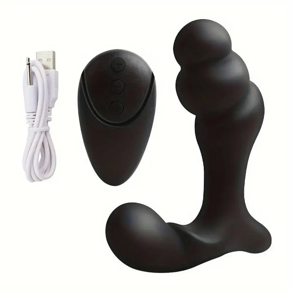 Anal Beads Graduated Anal Toy Prostate Massager with 10 Vibration Modes