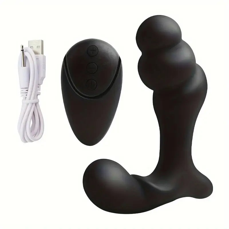 Anal Beads Graduated Anal Toy Prostate Massager with 10 Vibration Modes