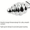 Anchor Shaped Metal Butt Plug Anal Sex Toy Threaded Metal Butt Plug