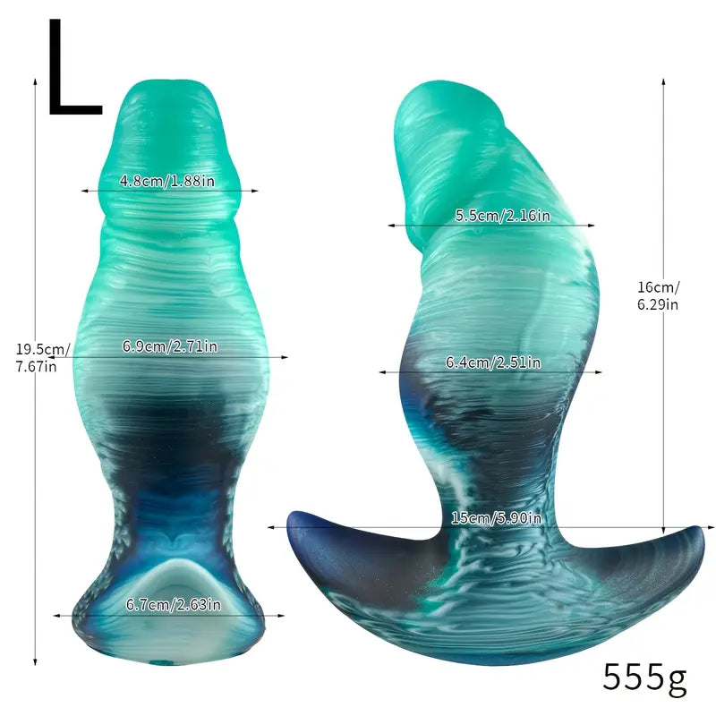 Wearable Butt Plug Anal Plug Dildo Realistic Veins Anal Play Couple Flirting