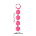 4 Beads Silicone Anal Plug With Pull Tab Anal Beads Anal Expander