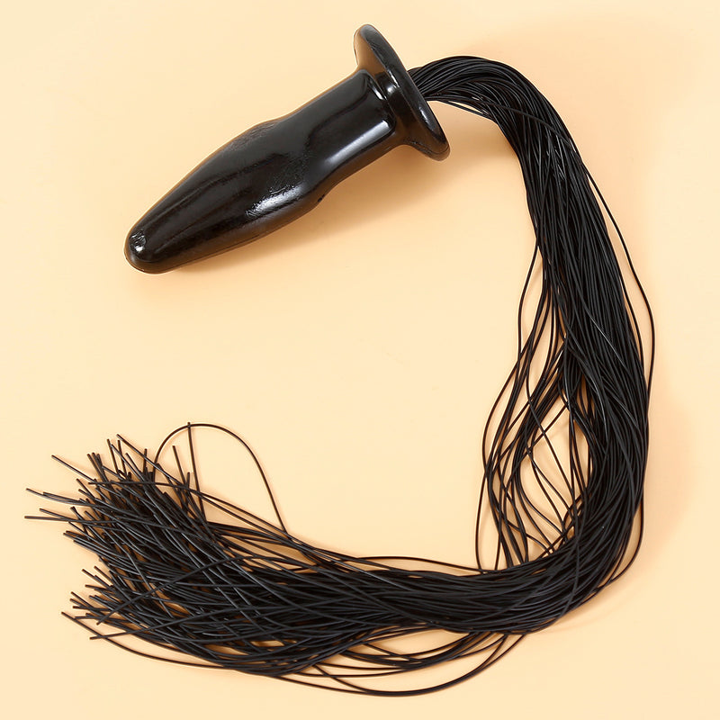 Horse Tail Butt Plug Mushroom Shaped Stopper Sex Toy For Adult Games