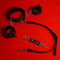 BDSM Anal Hook & Beads Set With Faux Leather Collar Handcuffs Butt Plug