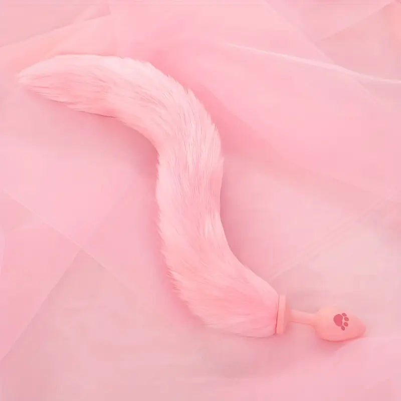 Cute Sexy Plush Pussy Tail Anal Plug Silicone Cat Paw Fox Tail Animal Tail
