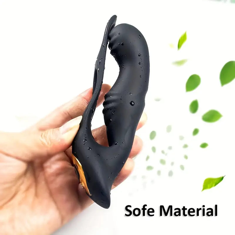Remote Anal Vibrator 10 Speeds Delay Ejaculation Cock Ring Anus Plug