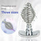 Stainless Steel Anal Plug Ribbed Stopper Design Hollow Metal Butt Plug