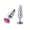 Cat Face Shape Jewel Base Metal Anal Plug Butt Plug Couples Sex Toy