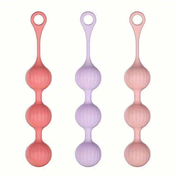 3-Piece Set Vibrating Spherical Toy For Anal Plug Stimulation Suitable Toy