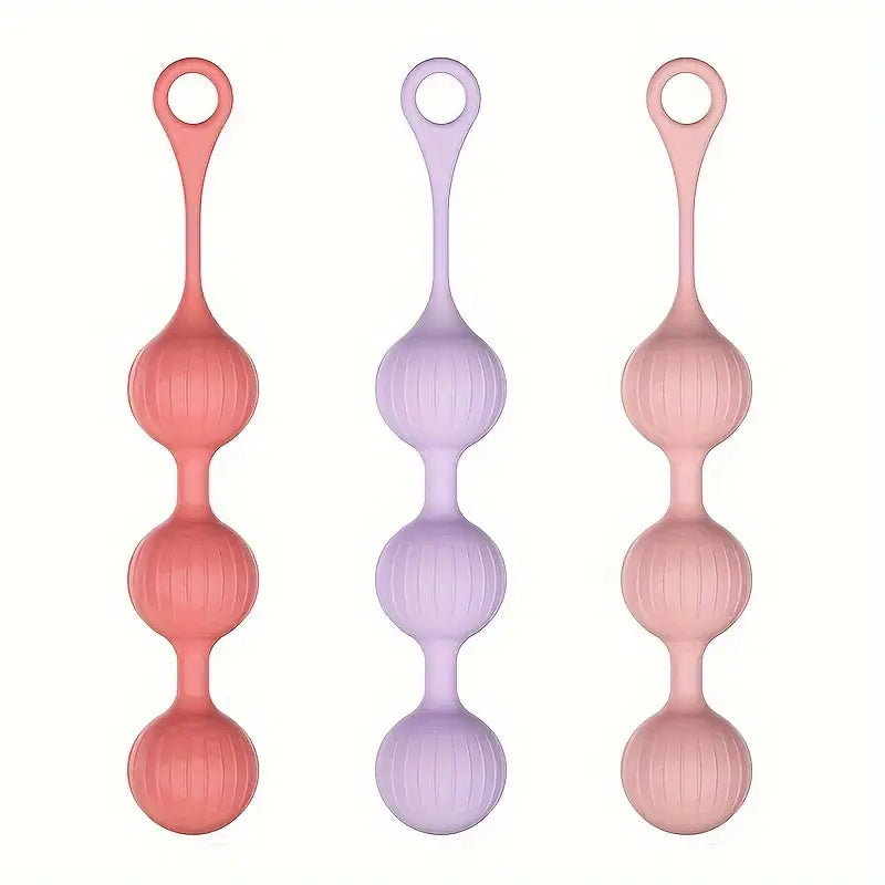 3-Piece Set Vibrating Spherical Toy For Anal Plug Stimulation Suitable Toy