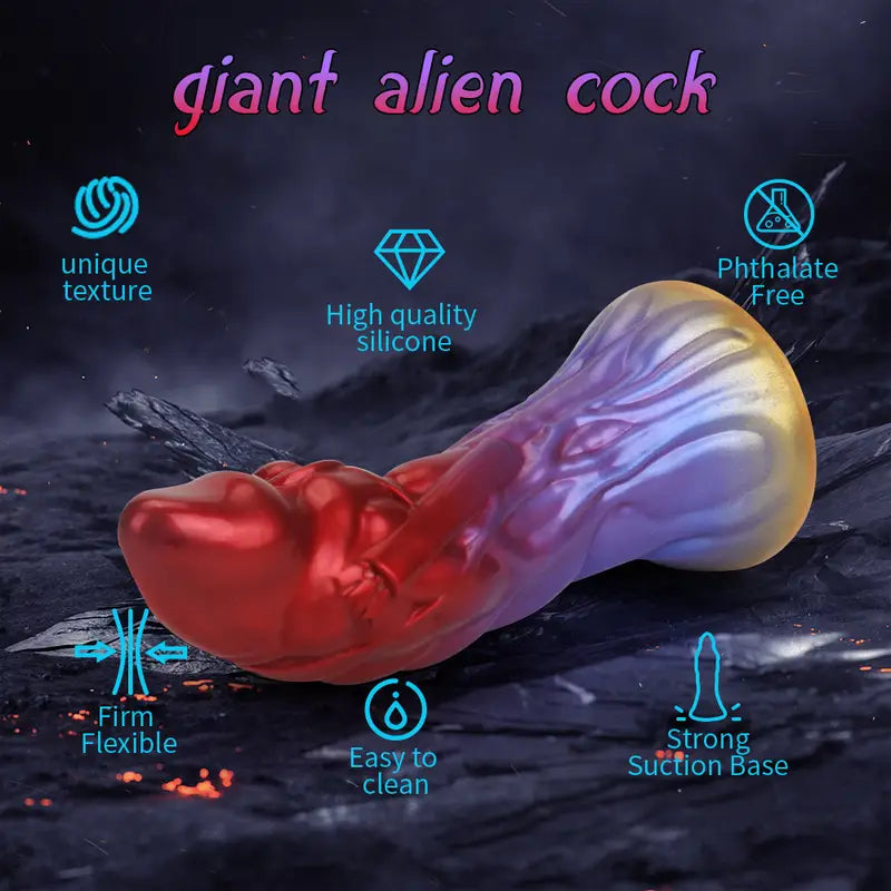 7.99in 9.05in Monster Silicone Animal Soft Fantasy Dildo For Female Male
