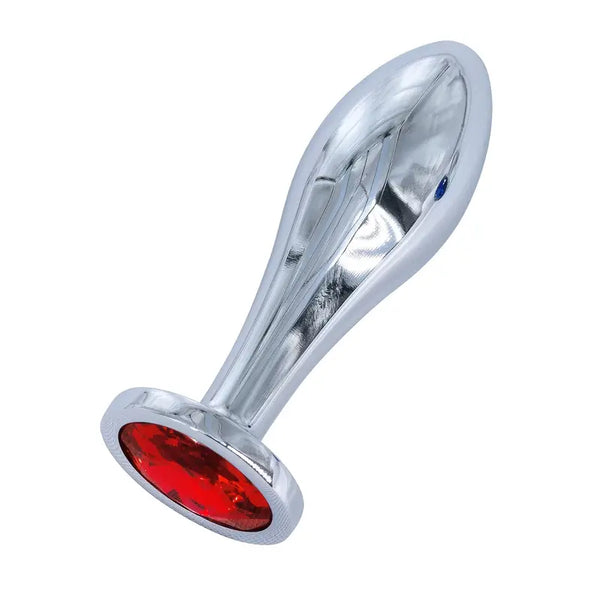 Crystal Diamond Adlut Safety Metal Water Drip Shape Butt Plug Sex Toy