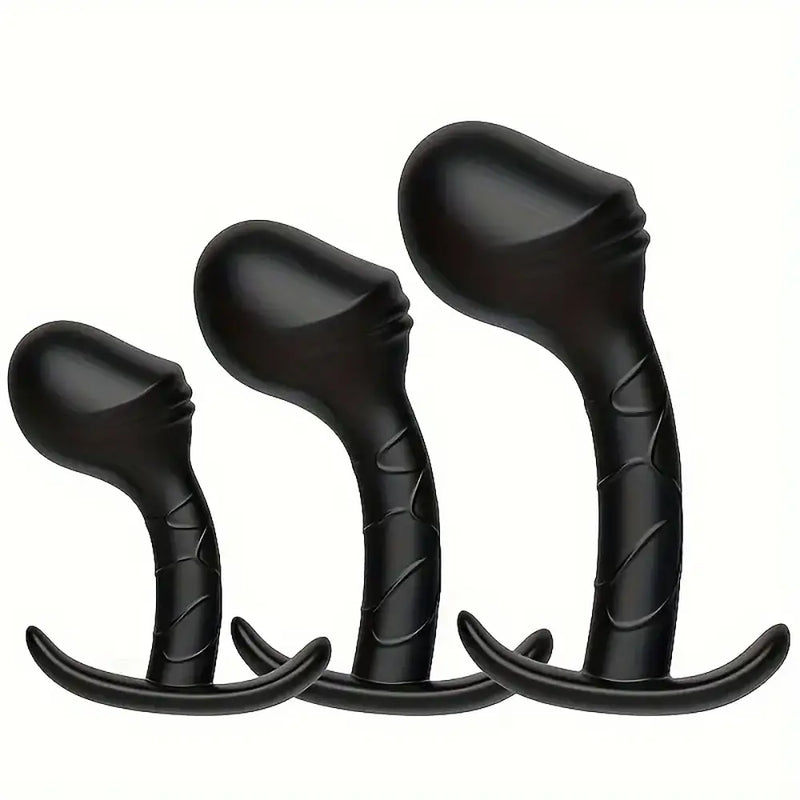 Silicone Anal Plug Set Beginner Anal Training Kit Unisex G-Spot Stimulator