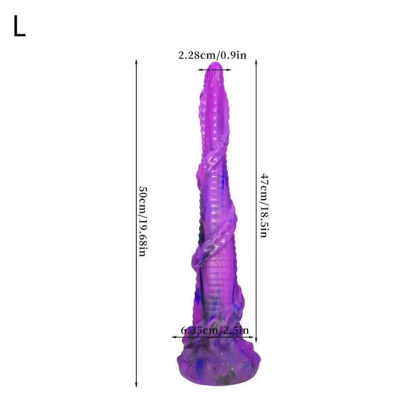13.77in 19.68in Extra Long Thickened Silicone Anus Plug Flexible Dildo