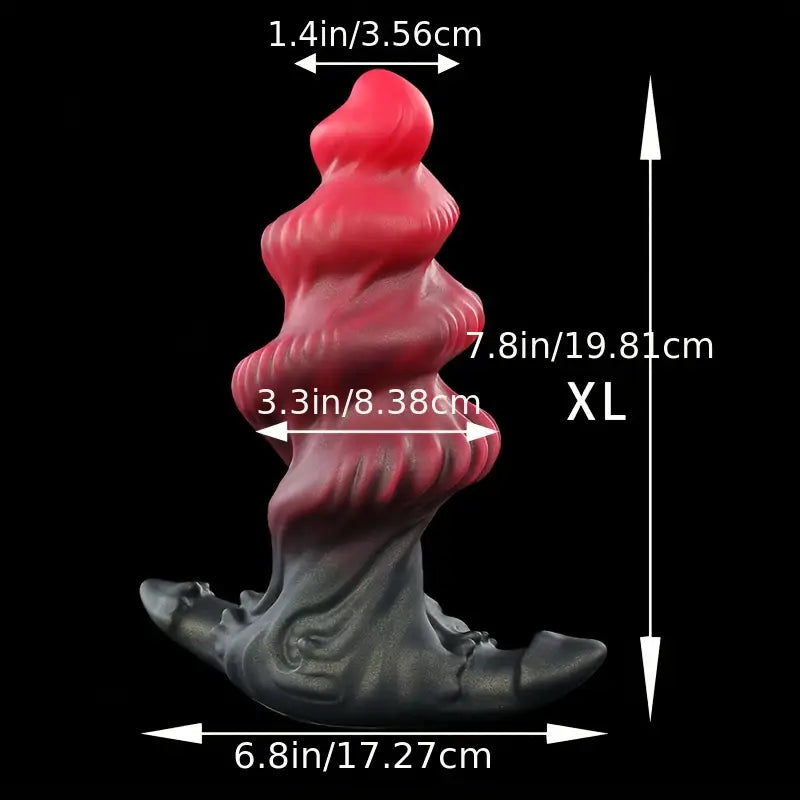 Liquid Silicone Anal Plug Wearable Thread Melange Spin Prostate Massager