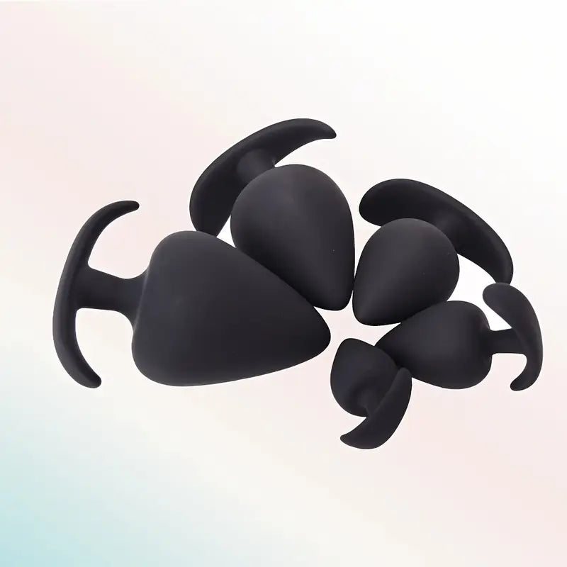 5pcs Butt Plug Set Anal Plug Training Kit Prostate Massager Male Adult Toy
