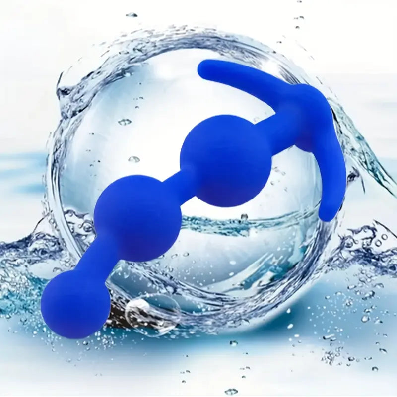 Silicone Anal Beads Butt Plug Three Ball Anal Chain Link Anal Beads