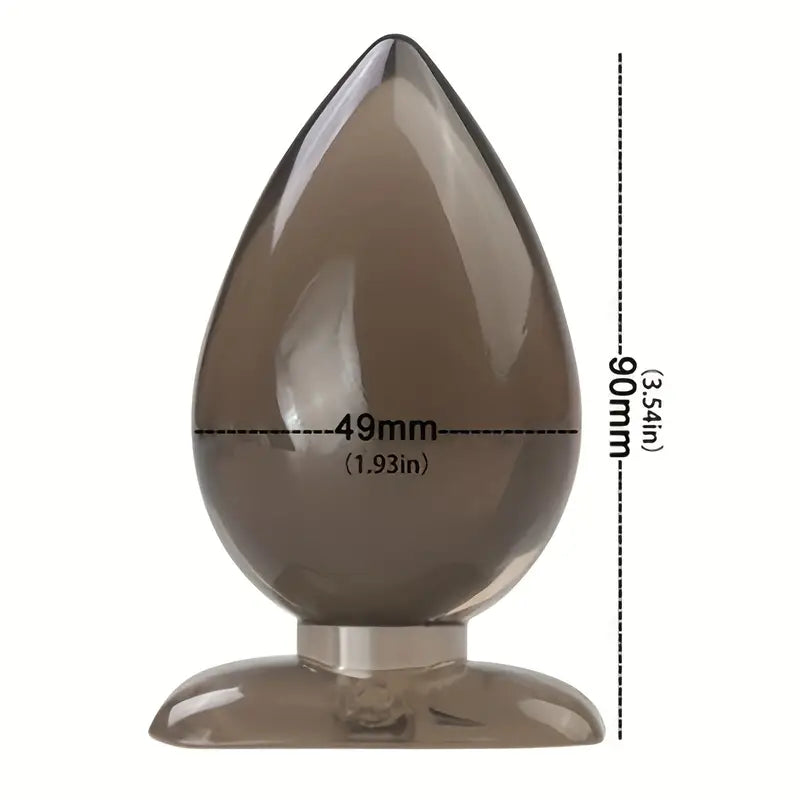 Classic Butt Plug Silicone Anal Plug With Flared Base Flexible Butt Plug