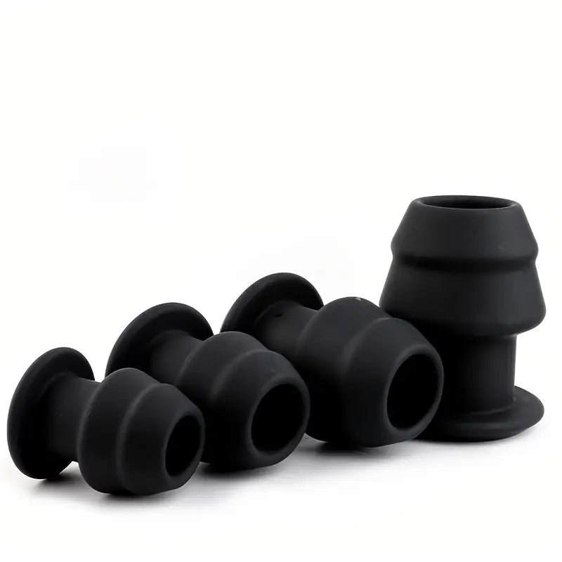 Silicone Hollow Anal Dilator Enema Butt Plug Hollow Prostate Massage Dilator