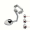 SM Metal Butt Plug Adult Sex Toy For Male Use With Cock Ring For Use