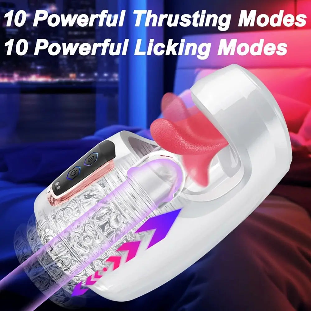 XG18 Plus Glans Trainer 10 Licking Thrusting Electric Masturbator