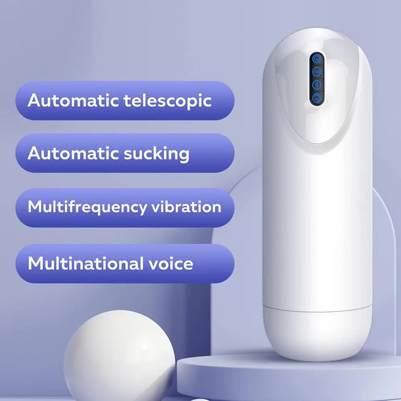 Stretchable Vibration Thrusting Sucking Automatic Masturbator For Males
