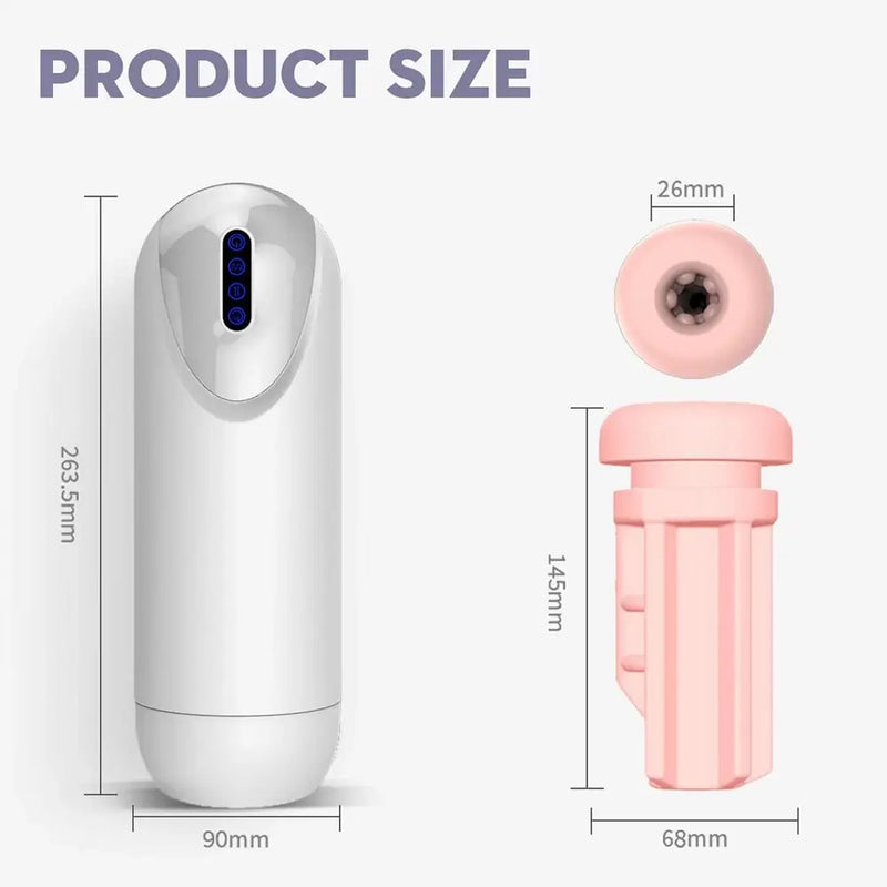 Stretchable Vibration Thrusting Sucking Automatic Masturbator For Males
