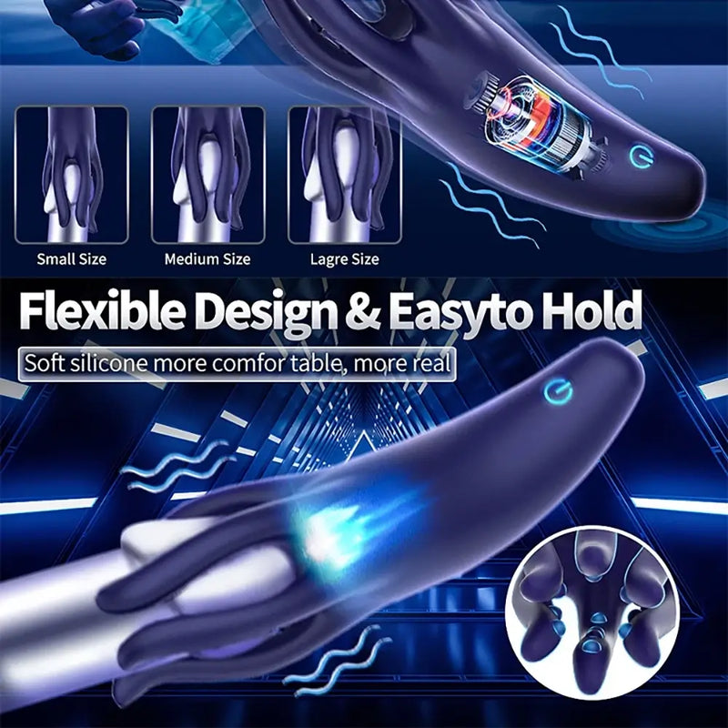 Octopus Sex Toy Auto Male Masturbator with Barbel Tentacles Particles