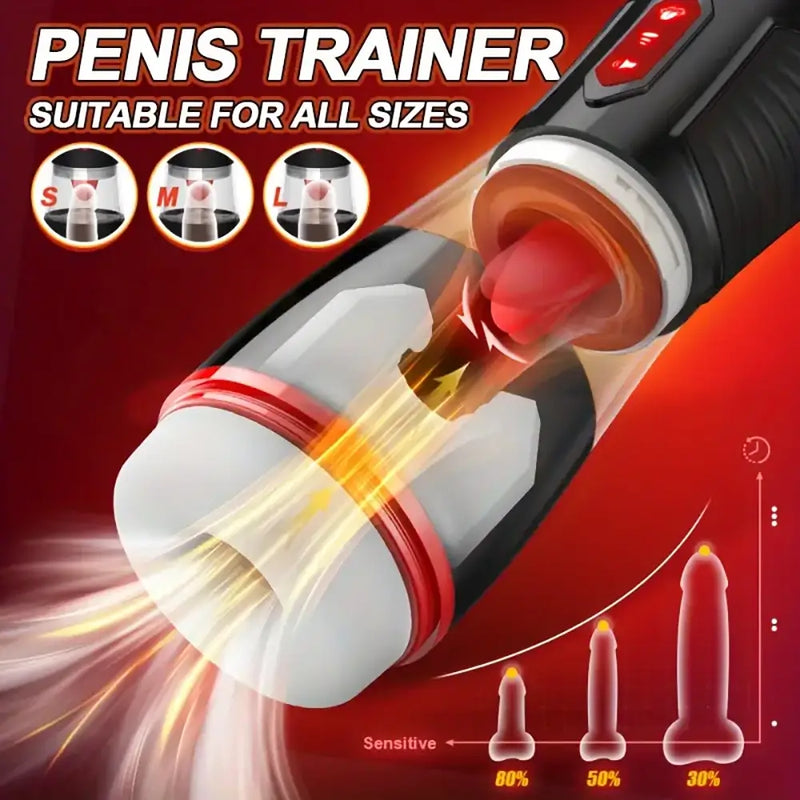 42° Constant Temperature Moaning Voice Stimulated Auto Masturbator