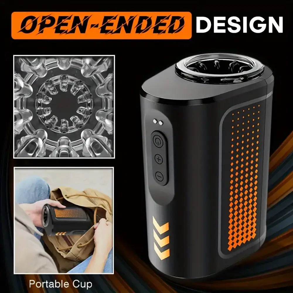 Oil Tank Shape Automatic Rotation Masturbator Cup With 7 Modes