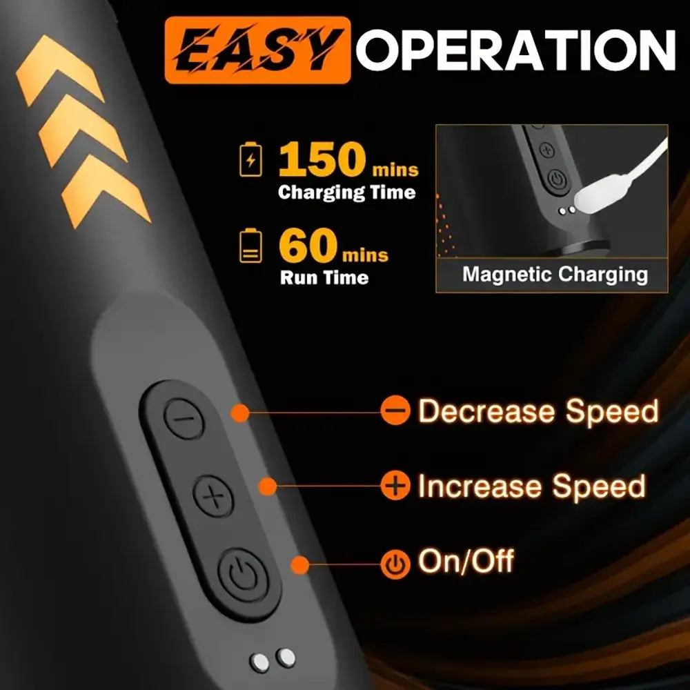 Oil Tank Shape Automatic Rotation Masturbator Cup With 7 Modes