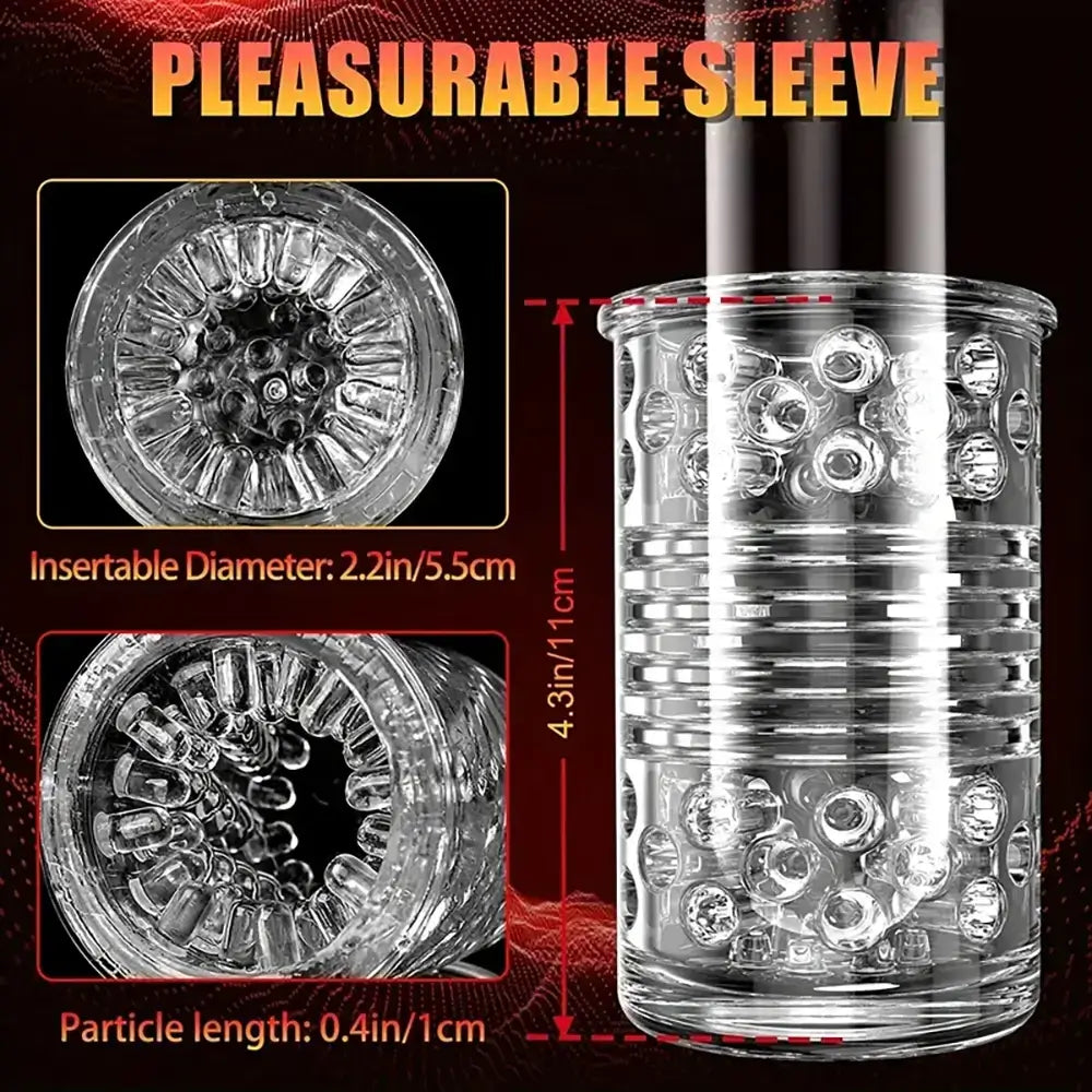 3 Thrust 7 Rotation Modes Sucking USB Rechargeable Auto Masturbator