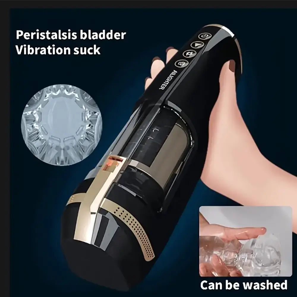 Squeezing High Speed Piston Qi Piston Rotation Stretching Masturbator