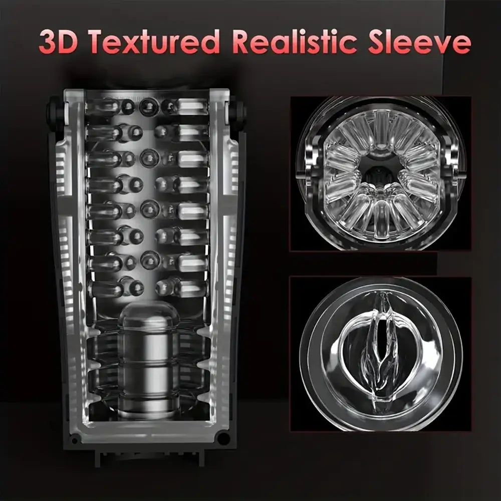 Red Diamond Innovative Motors Telescoping Lcd Automatic Masturbator