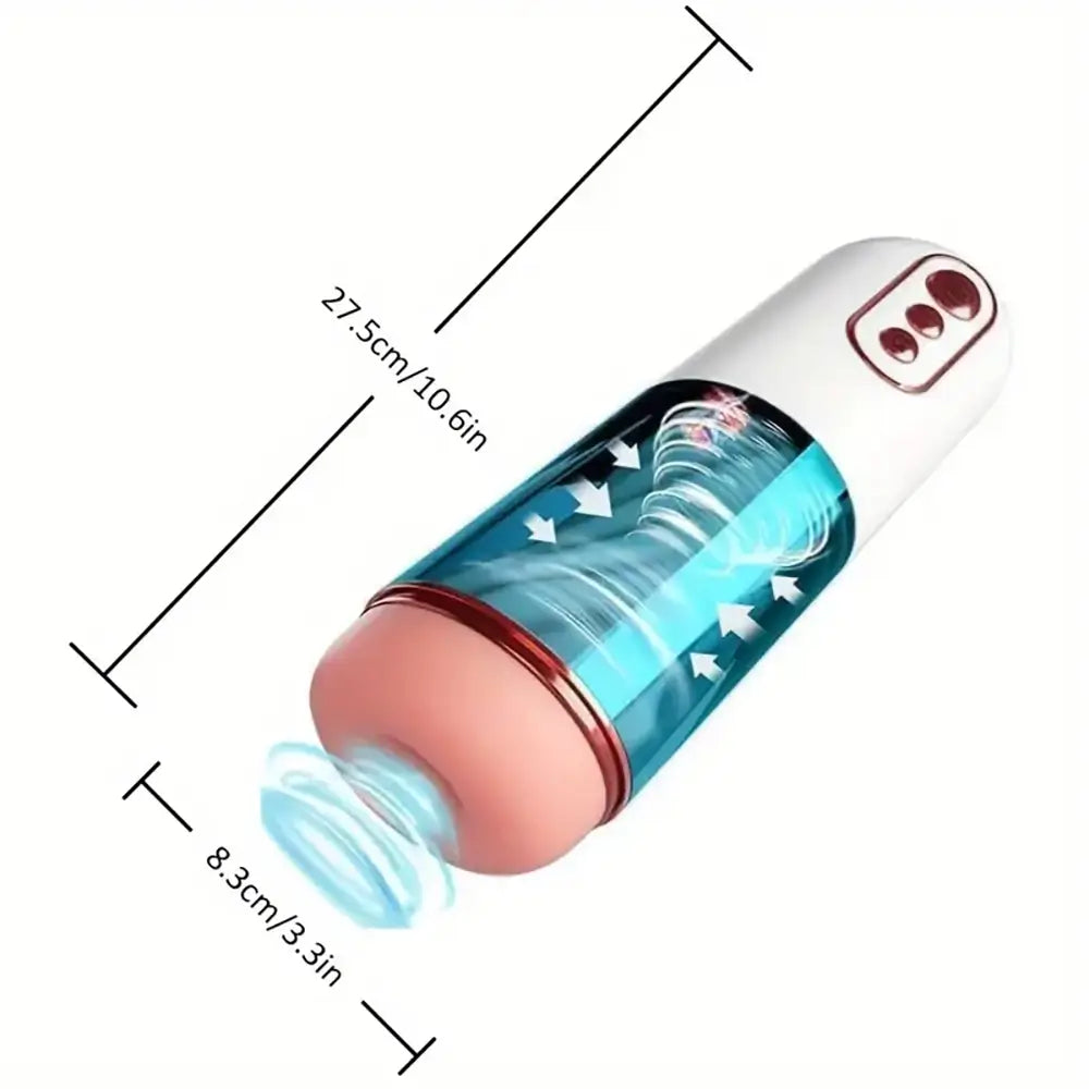 3 Vacuum Suction Stroker 5 Vibration Male Automatic Masturbator