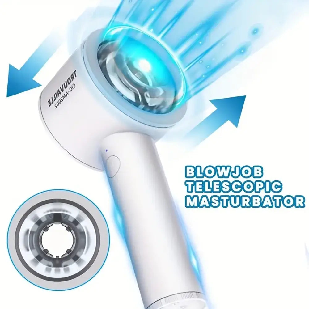 Graduated Vibration Telescopic Human Skin Automatic Masturbator