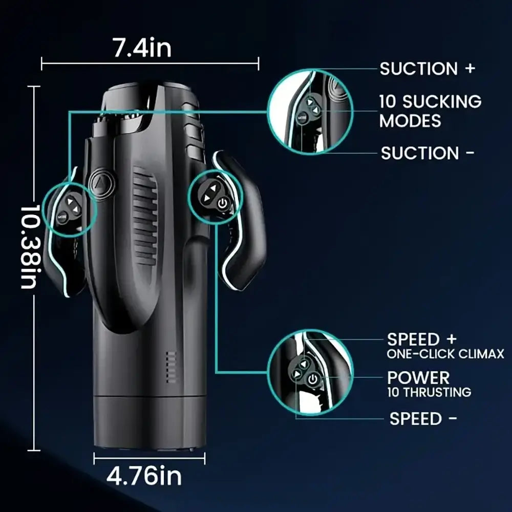 Leten Bermuda Telescopic Sucking Heating Voice Auto Masturbator