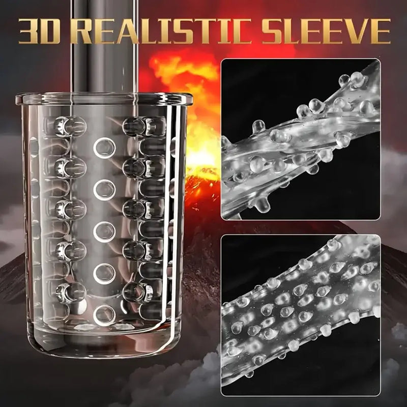 7 Thrusting Rotating Modes Rechargerable Hands Free Auto Masturbator