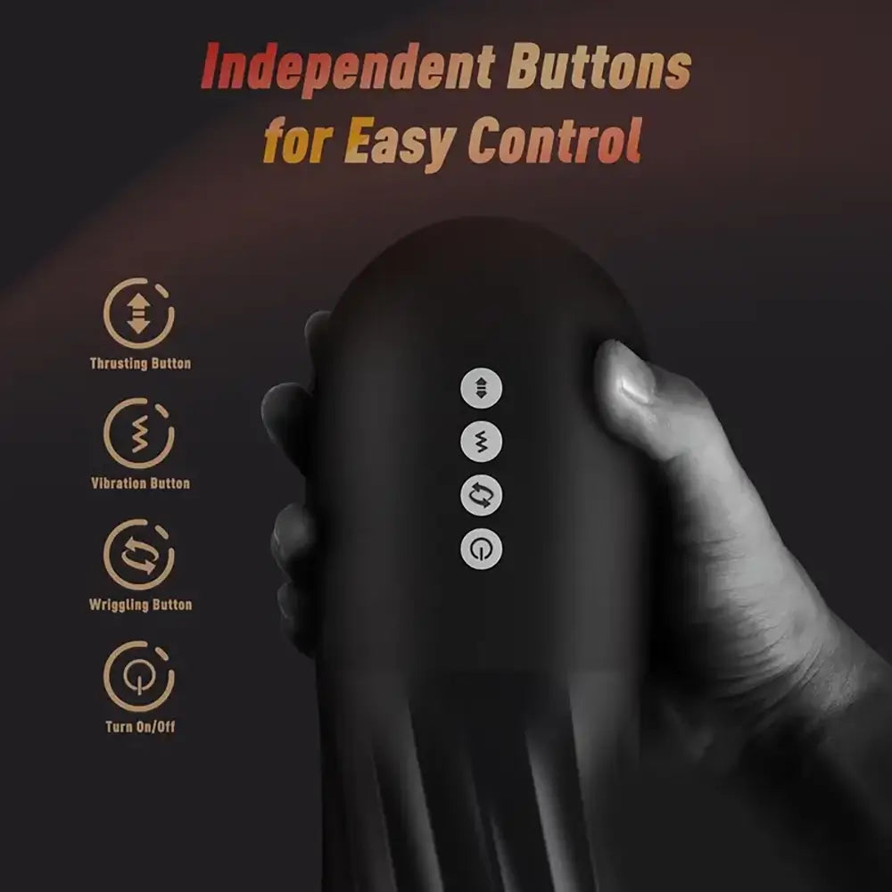 Steelcan 3 in 1 Thrusting Vibrating Automatic Male Masturbator Steelcan 3 in 1 Thrusting Vibrating Automatic Male Masturbator