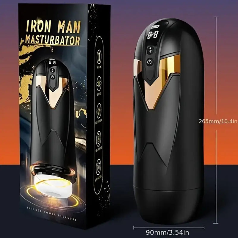 Forward Reverse Telescopic Heating Automatic Male Rotation Masturbator