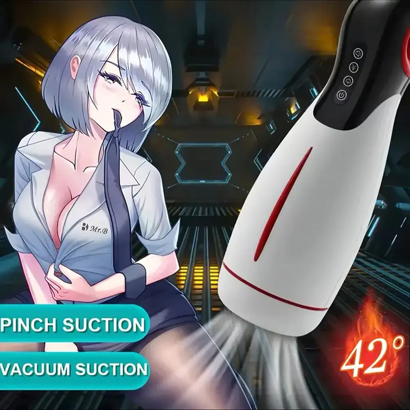 3D Internal Structure Telescopic Rotation Lotion Auto Masturbator