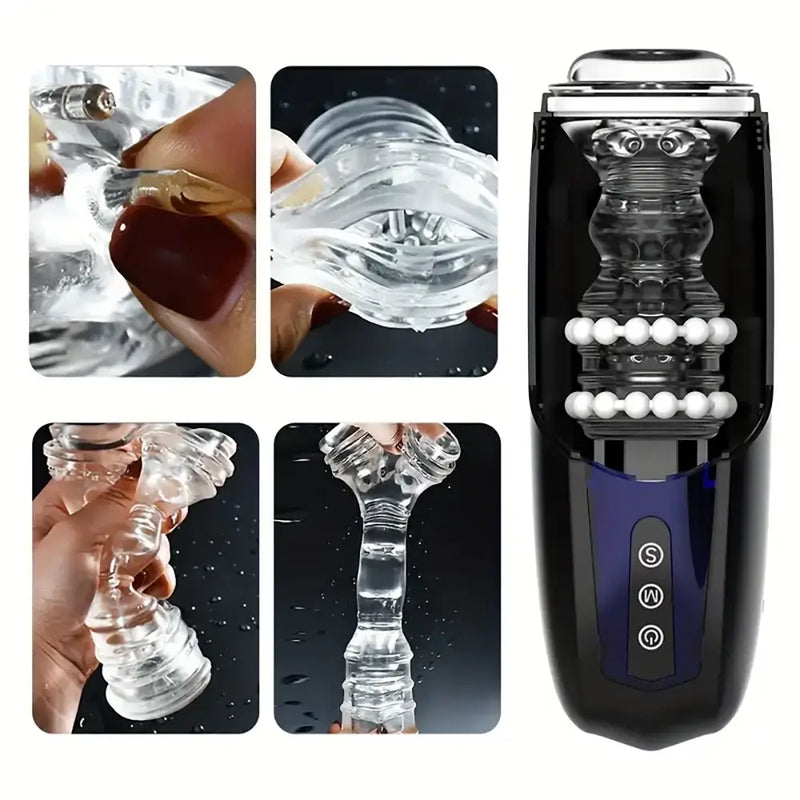 Magic Motion Xone Blue Interactive Stroker Synced Male Masturbator