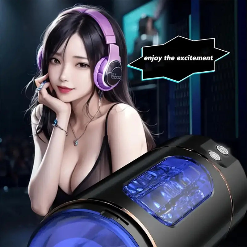 Visual Window Multiple Vibrating Modes Automatic Male Masturbator