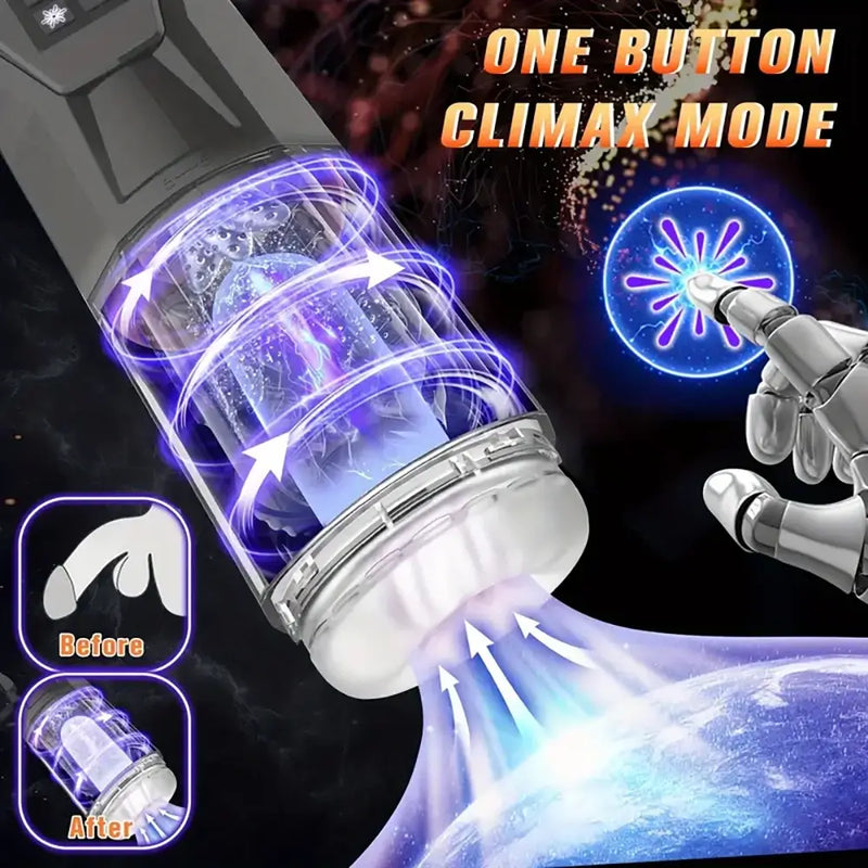 7 Vibrating Rotating Thrusting Licking 3D Texture Auto Masturbator